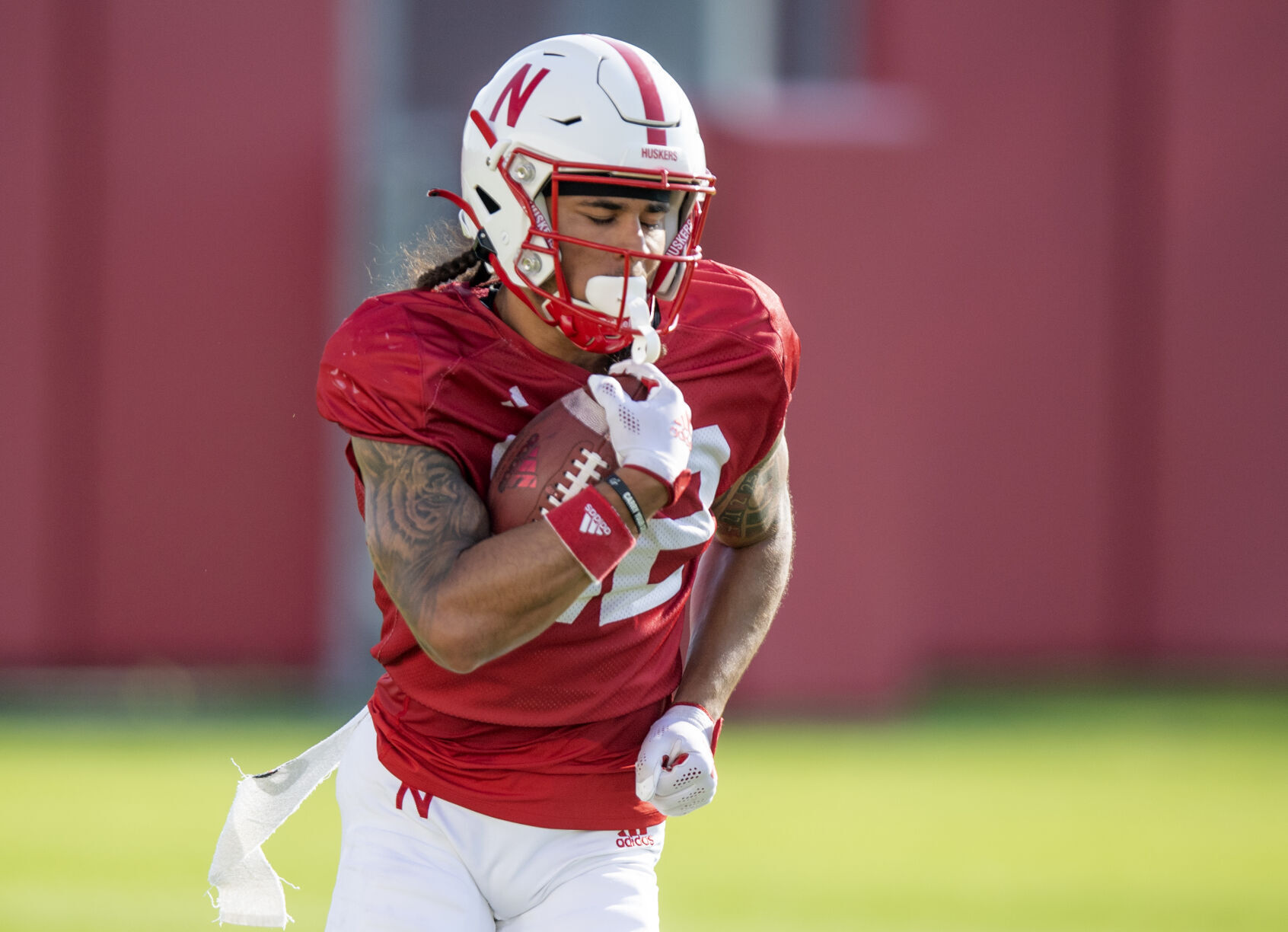 NU football practice, 8.8